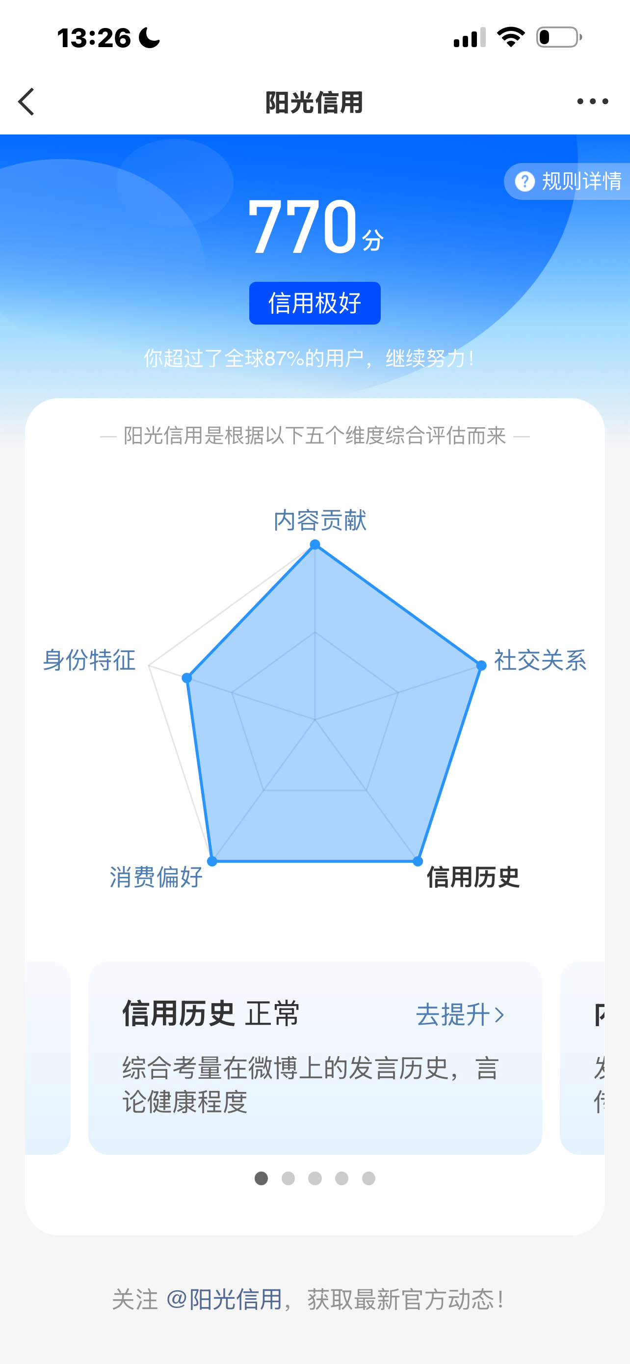 阳光信用 ☀️极好770☀️想涨ygxy的可以来和我互动🉑转 🉑评 🉑蹭 