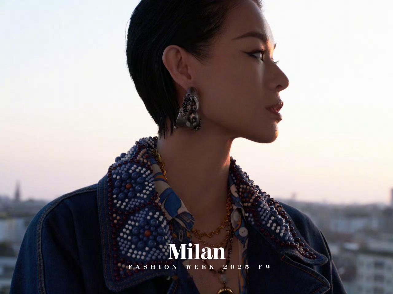 胡杏儿 米兰时装周 