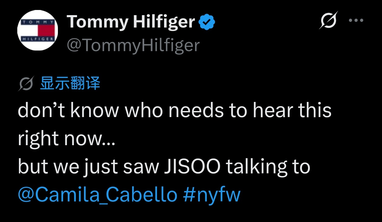 小汤米速报：不知道现在谁需要听到这个……但我们刚刚看到在和Camila Cabe