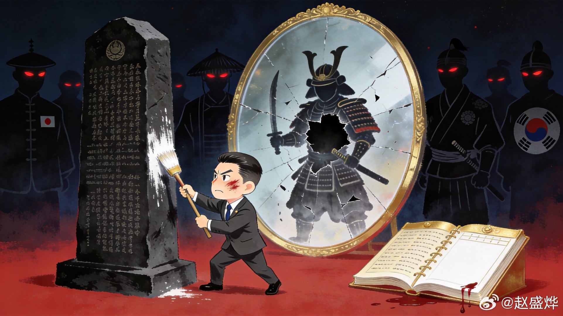 篡改历史的终将被历史反噬：日本篡改历史被反噬了。我看到有人在相似话题的评论区问：