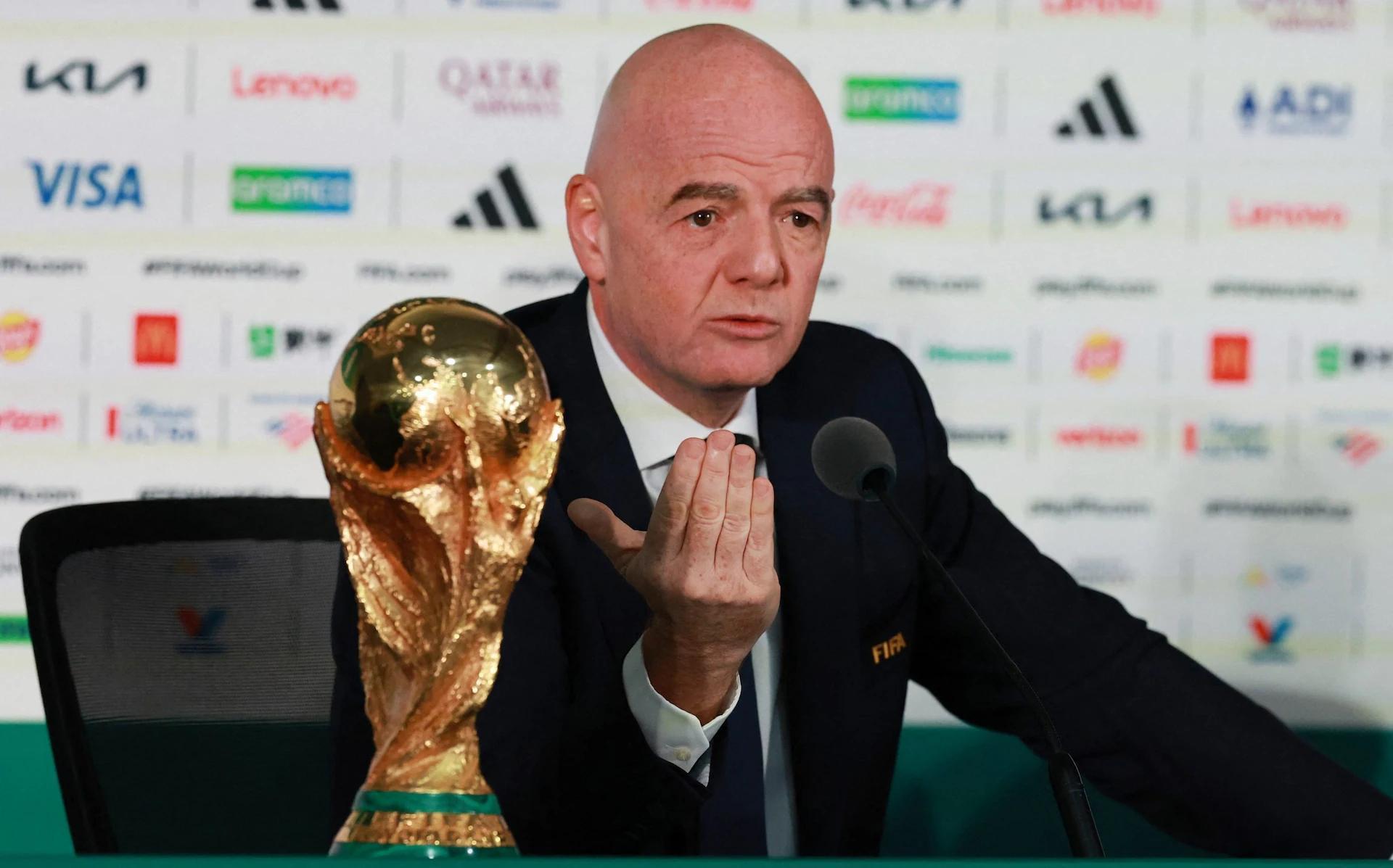2026世界杯 国际足联主席因凡蒂诺的信任度降到最低点，但他的权力却与日俱增，大