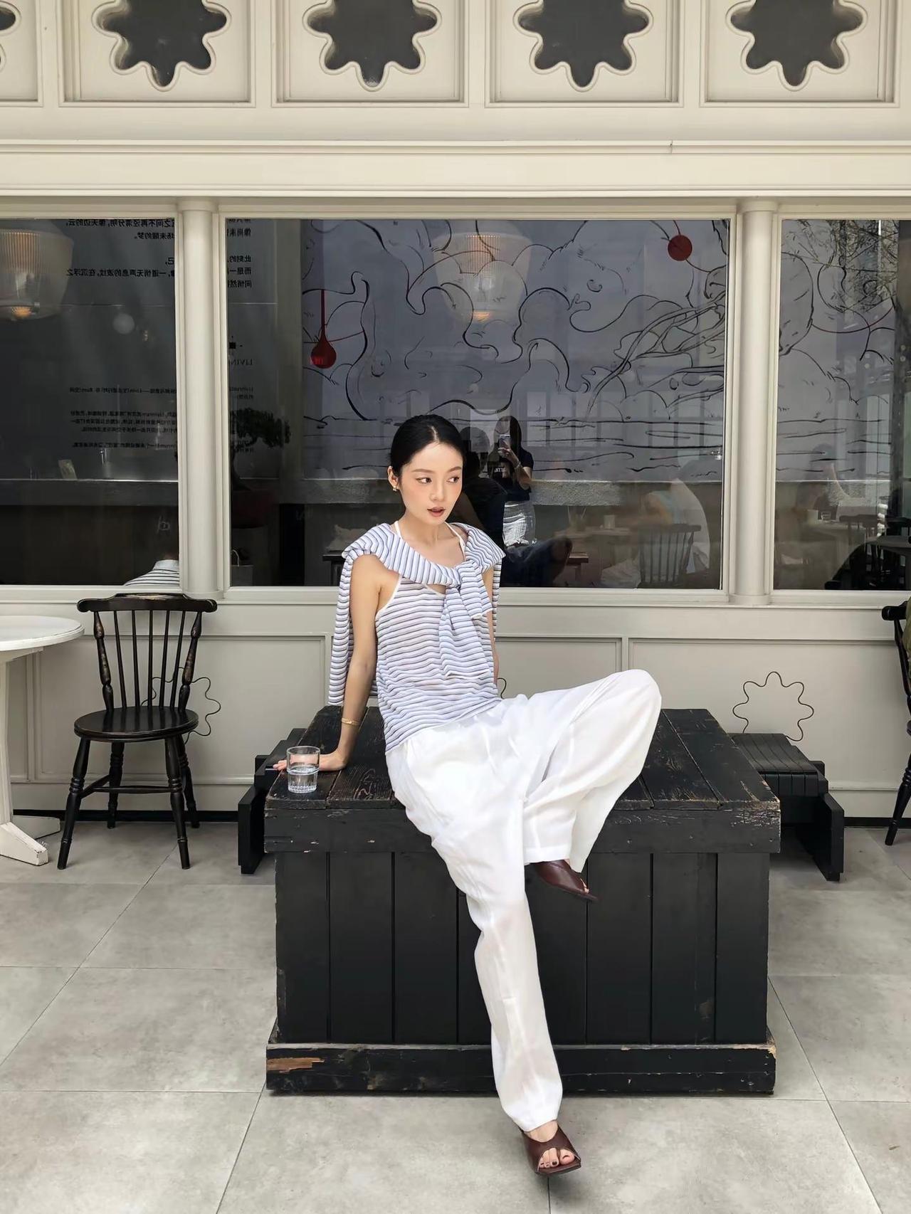 学一下韩女拍照pose.自由松弛感穿搭 ootd松弛感