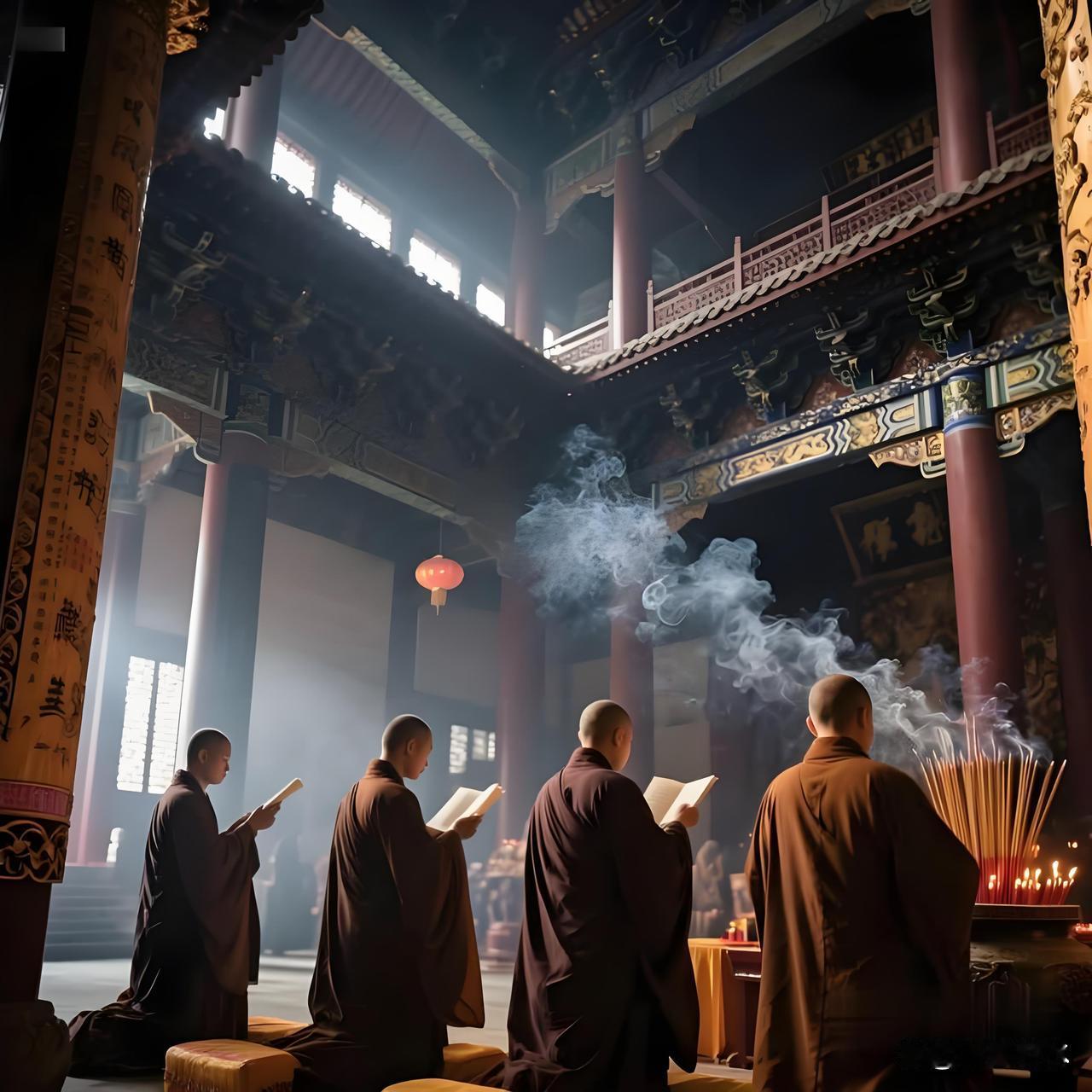 我们这里，现在的寺院真多呵，几乎大一些的村子都有寺院。
在一个不大的山村里，竟然
