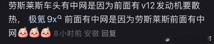 您猜怎么着？极氪9X 前面有中网是因为，嘿，人家前面也有发动机！[挖鼻]估计小黑