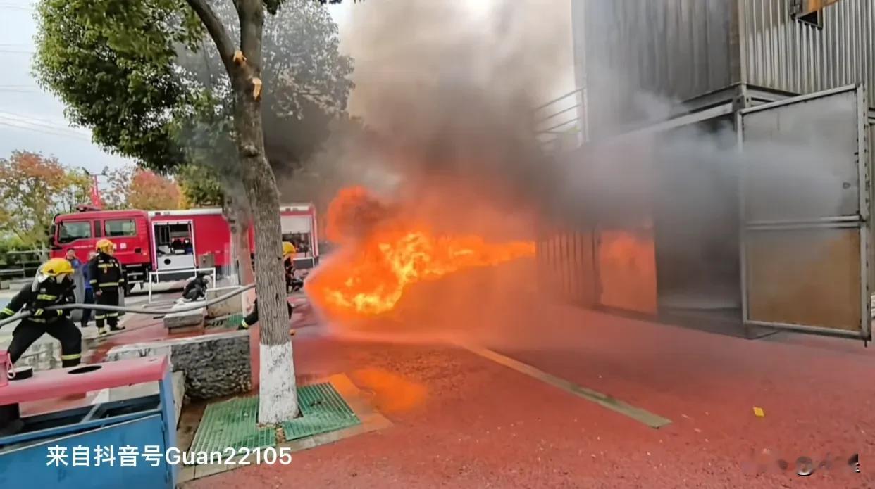 今天是全国消防日
看到一位云南的消防员发的视频
火蛇近在咫尺，消防员却无所畏惧