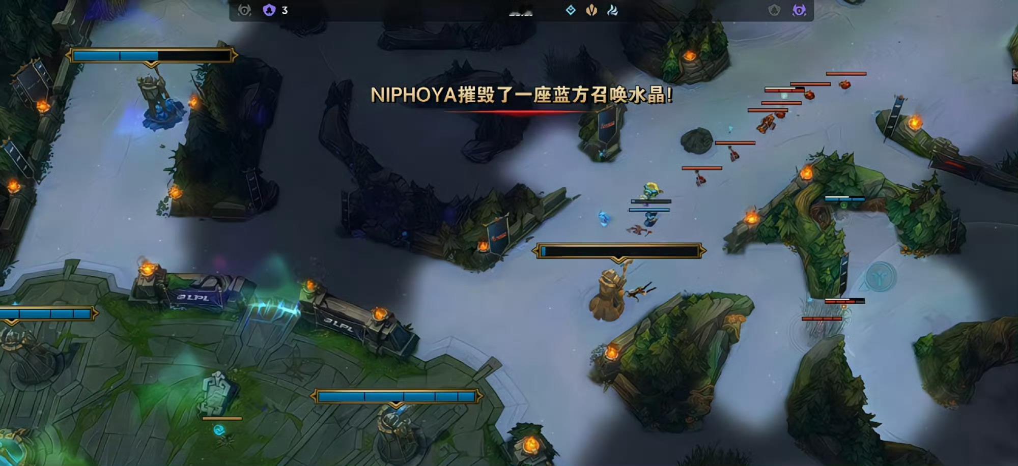 又是五杀，care王朝了，还能看到地图特效，真下雪了Care皎月五杀全图特效on