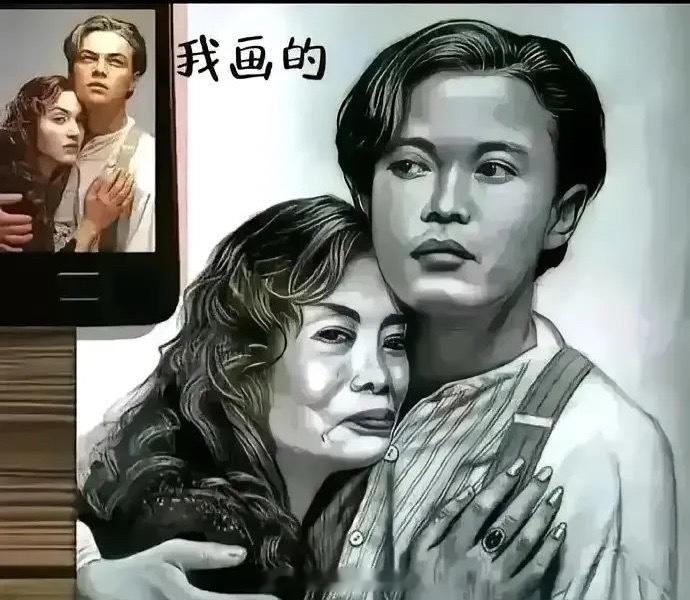 左边是我画的，学费十几万， 右边是老师画的，要我继续学 