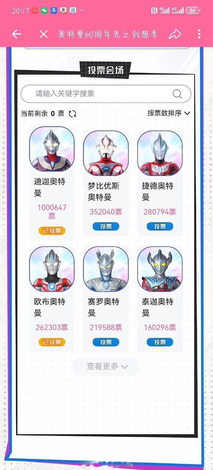 迪迦奥特曼投票断层领先 前六名没有一个昭和奥特曼果然看昭和系长大的现在都是老登不