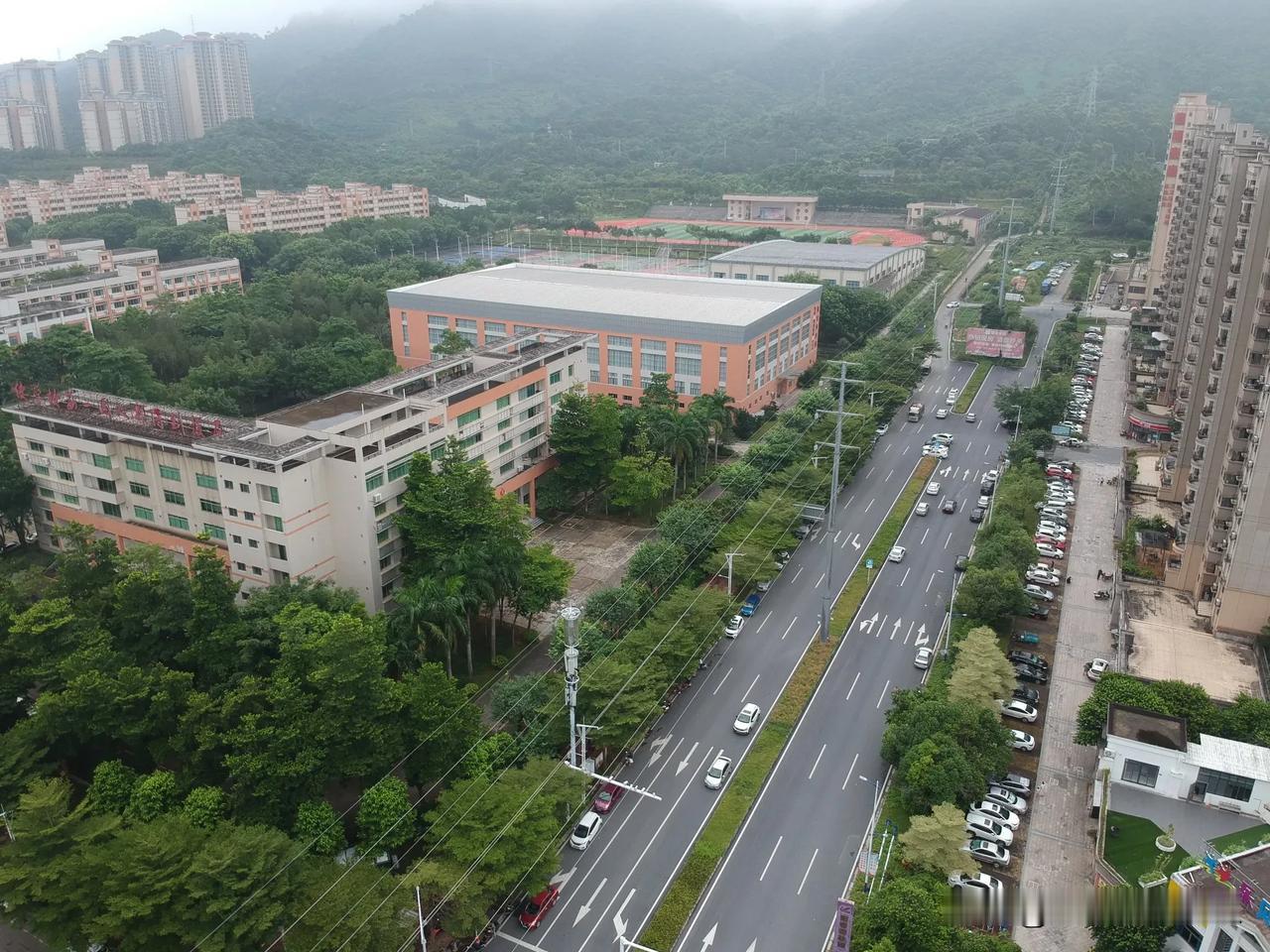阳春市城市一角航拍！