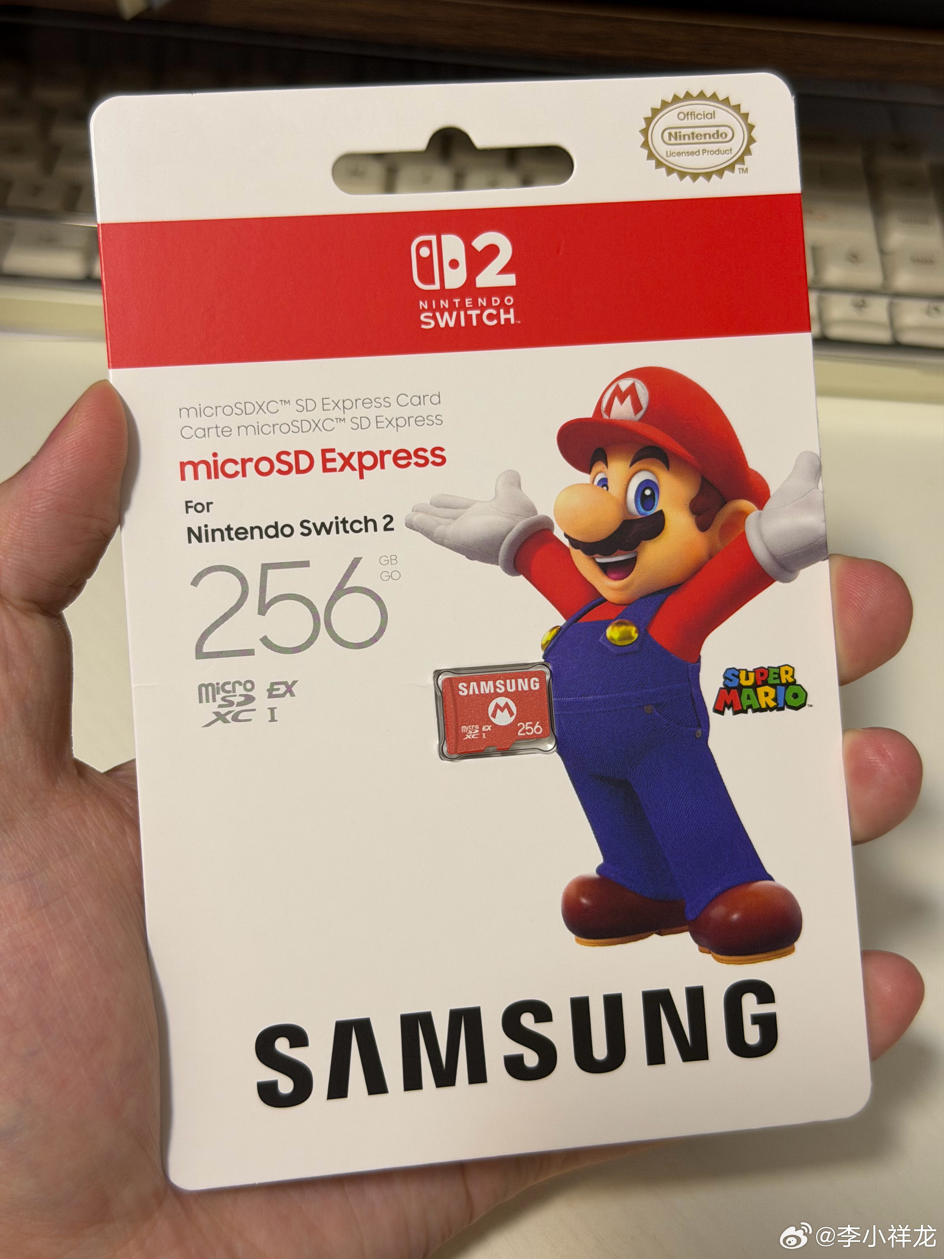在拼夕夕上买了张Switch2专用的内存卡，闪迪和三星两种品牌混发，结果抽到了三