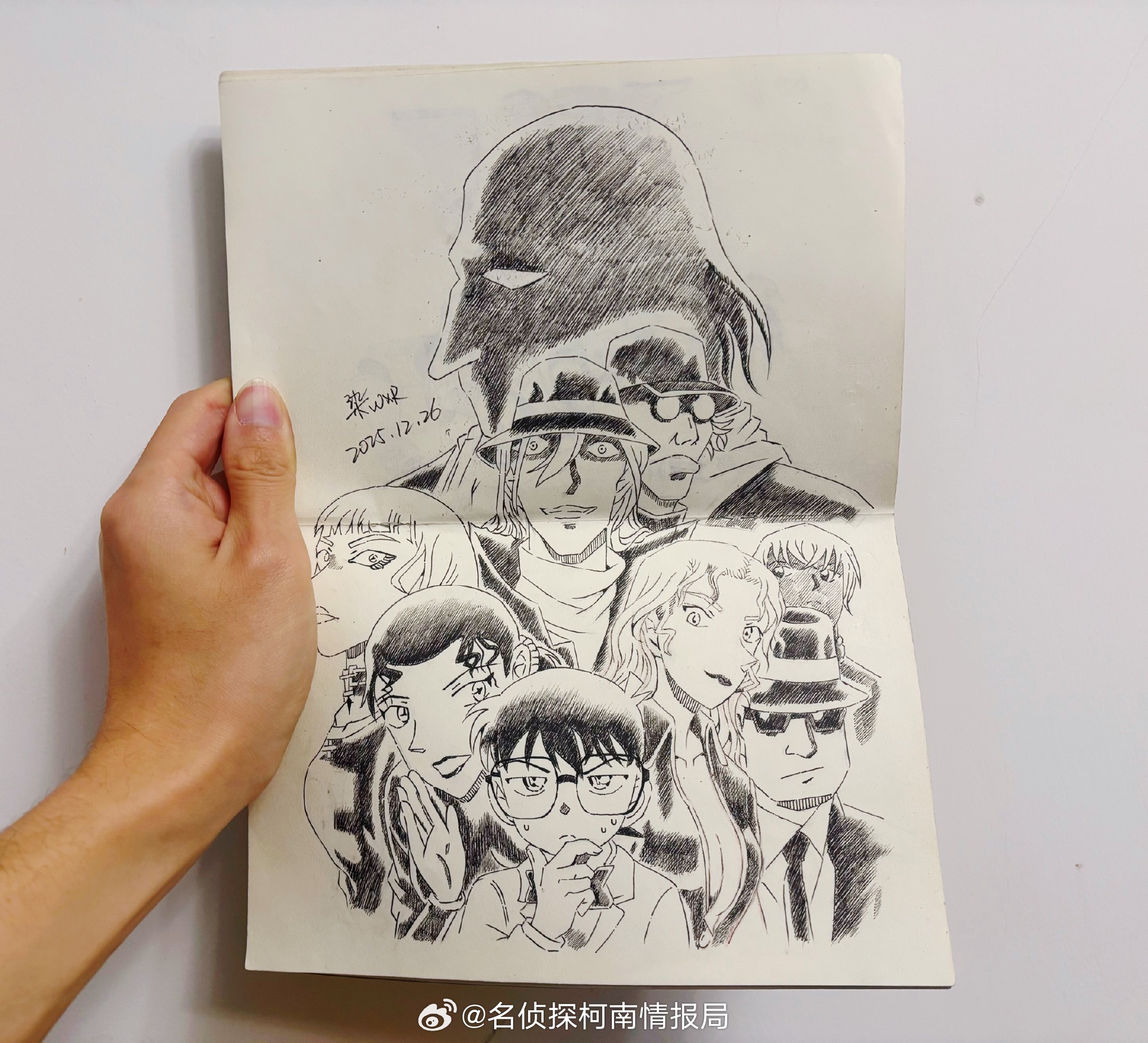 名侦探柯南 粉丝投稿自绘黑衣组织！ 