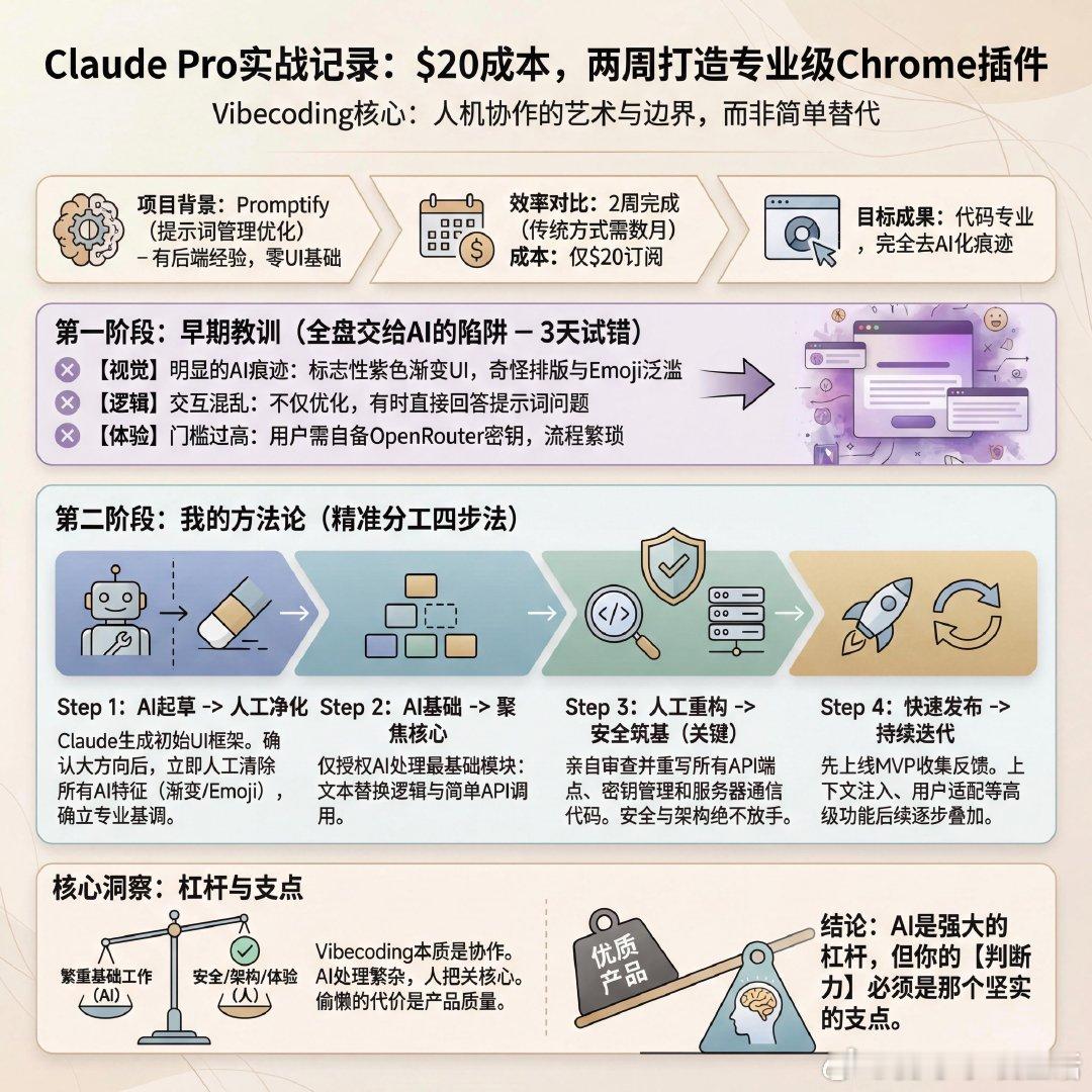 两周时间，20美元订阅，我用Claude Pro做了一个Chrome插件，而且看