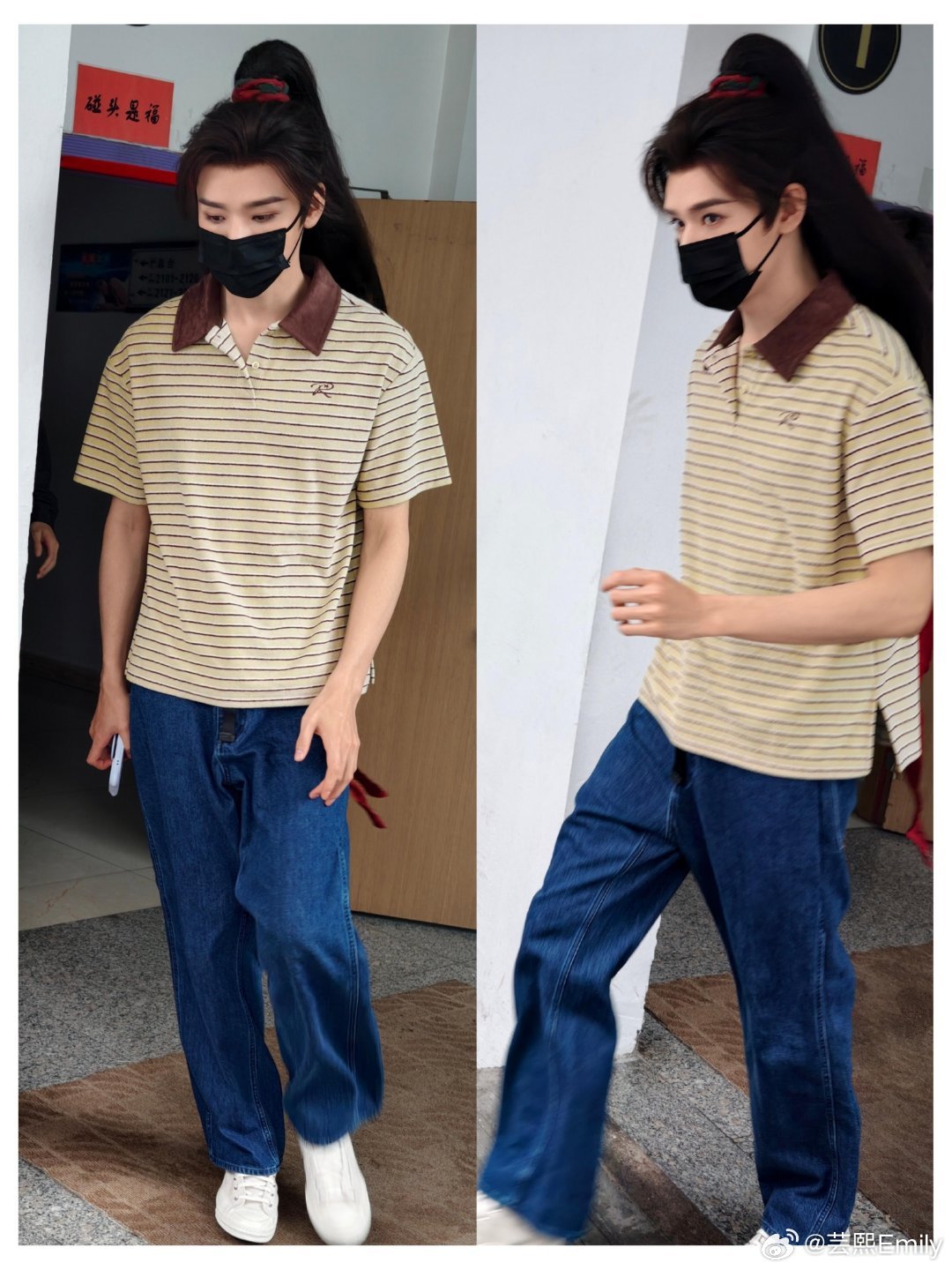 龚俊私服｜美式休闲清爽日常俊俊这套随性街头感穿搭太耐看粉调棒球帽中和牛仔的硬朗复