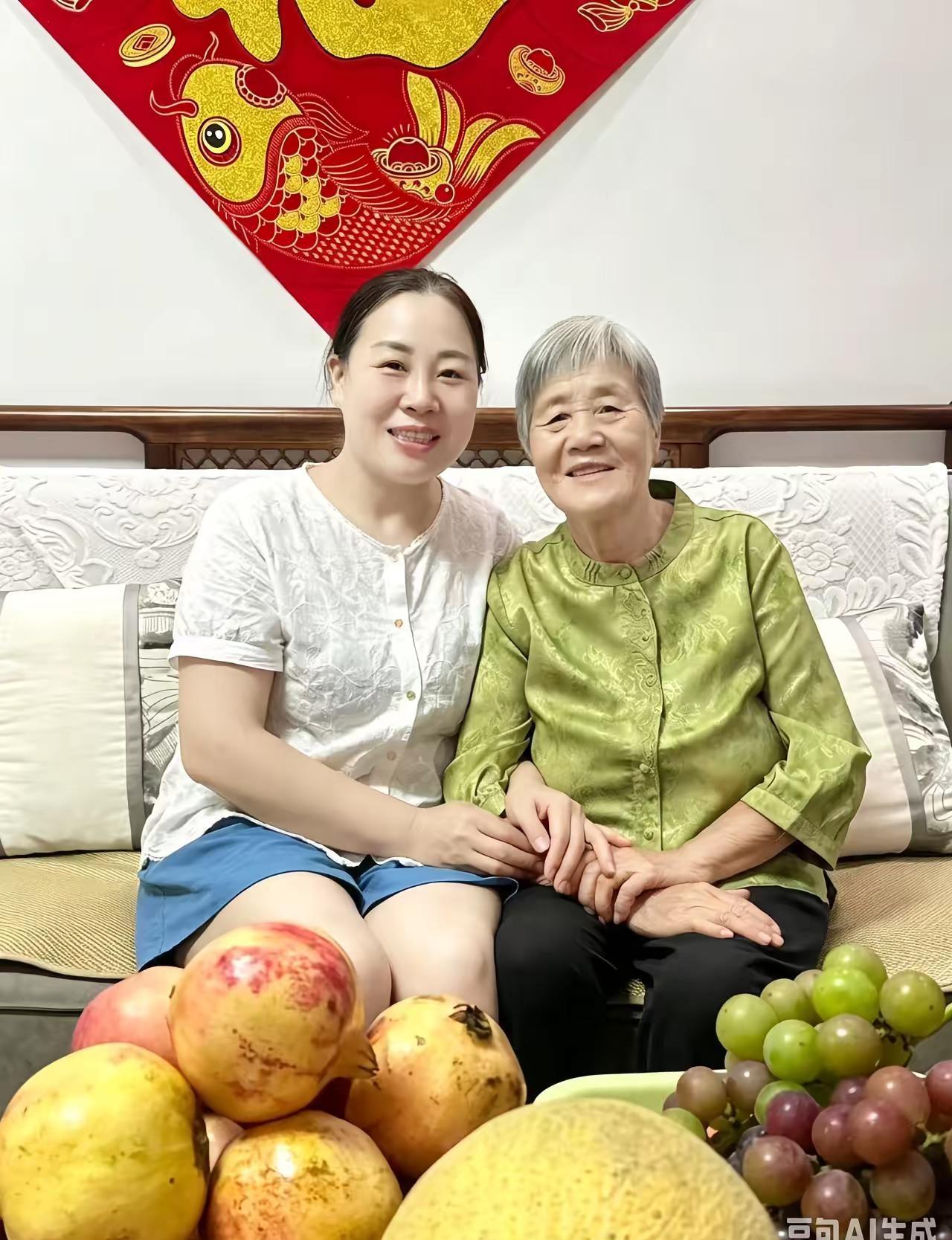 忙碌一日，趁着夜色回家探望父母。人到中年才深深懂得，能够陪伴双亲，便是莫大的福气