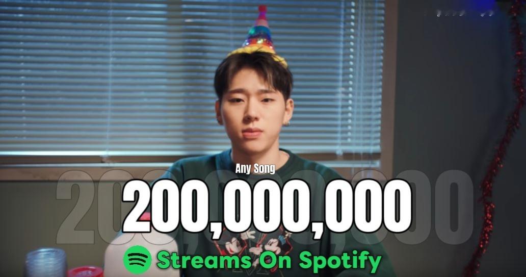 ZICO《Any Song》Spotify流媒突破2️⃣亿🎉成为自身达成该成绩