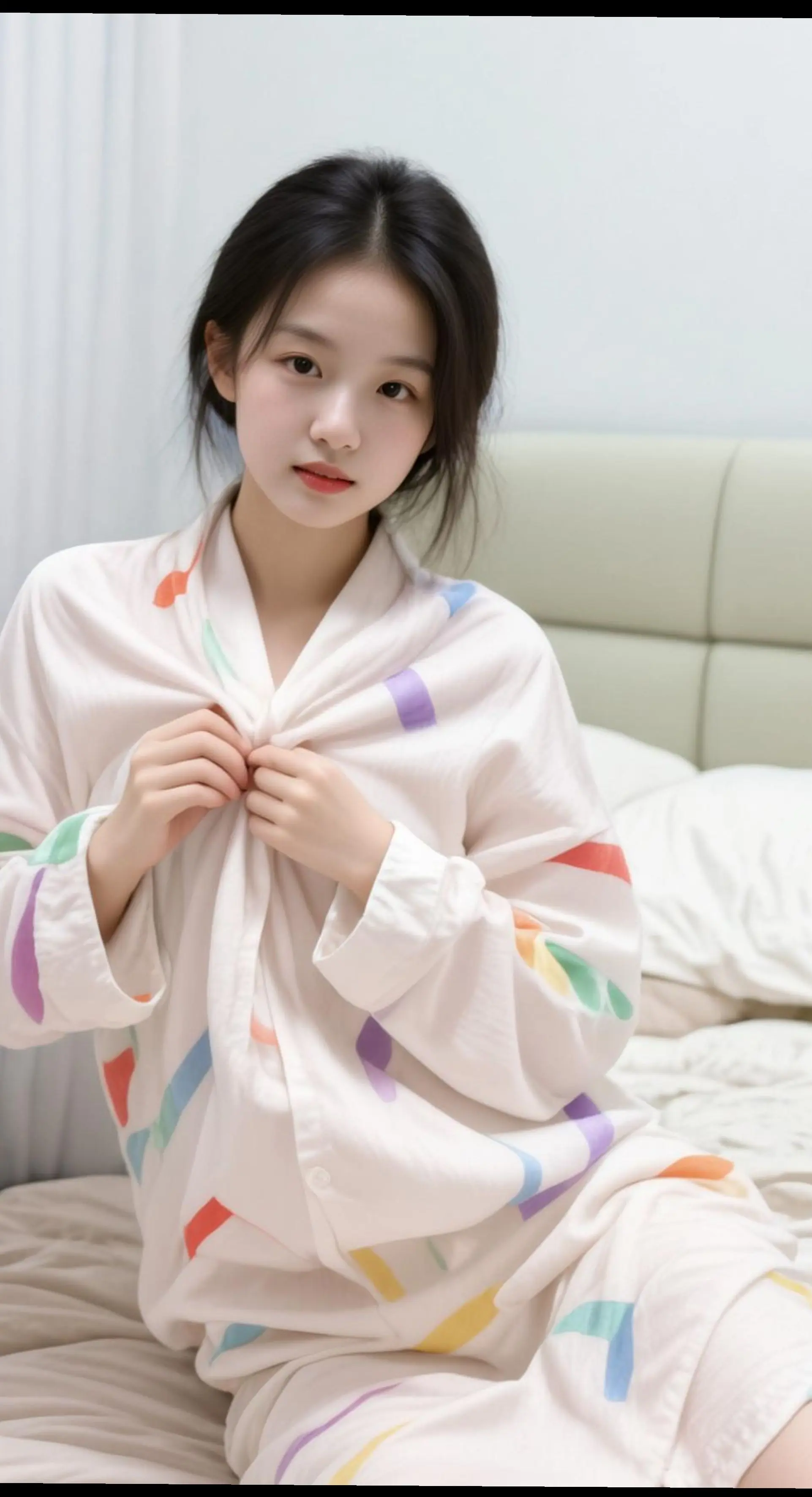 AI少女睡衣自拍 ai创作