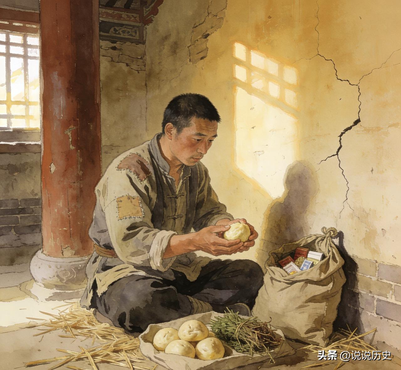 1944年，游击队因叛徒告密，躲进芦苇荡里啃了一个月芦苇，出来后却看到一名吃得白