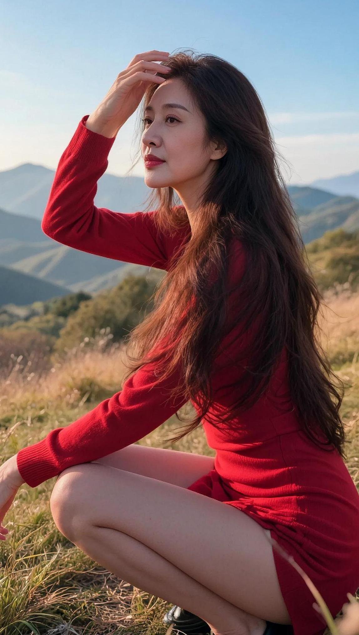 AI山野风情写真 抖音ai创作 颜值在线 自然美景 不一样的风格