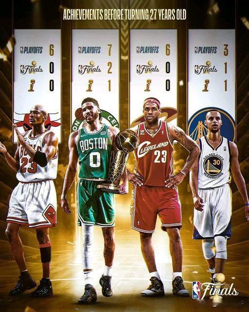 27岁的乔丹，进过6次季后赛，没进过总决赛，被称为公牛王朝还在黑暗中摸索。
27