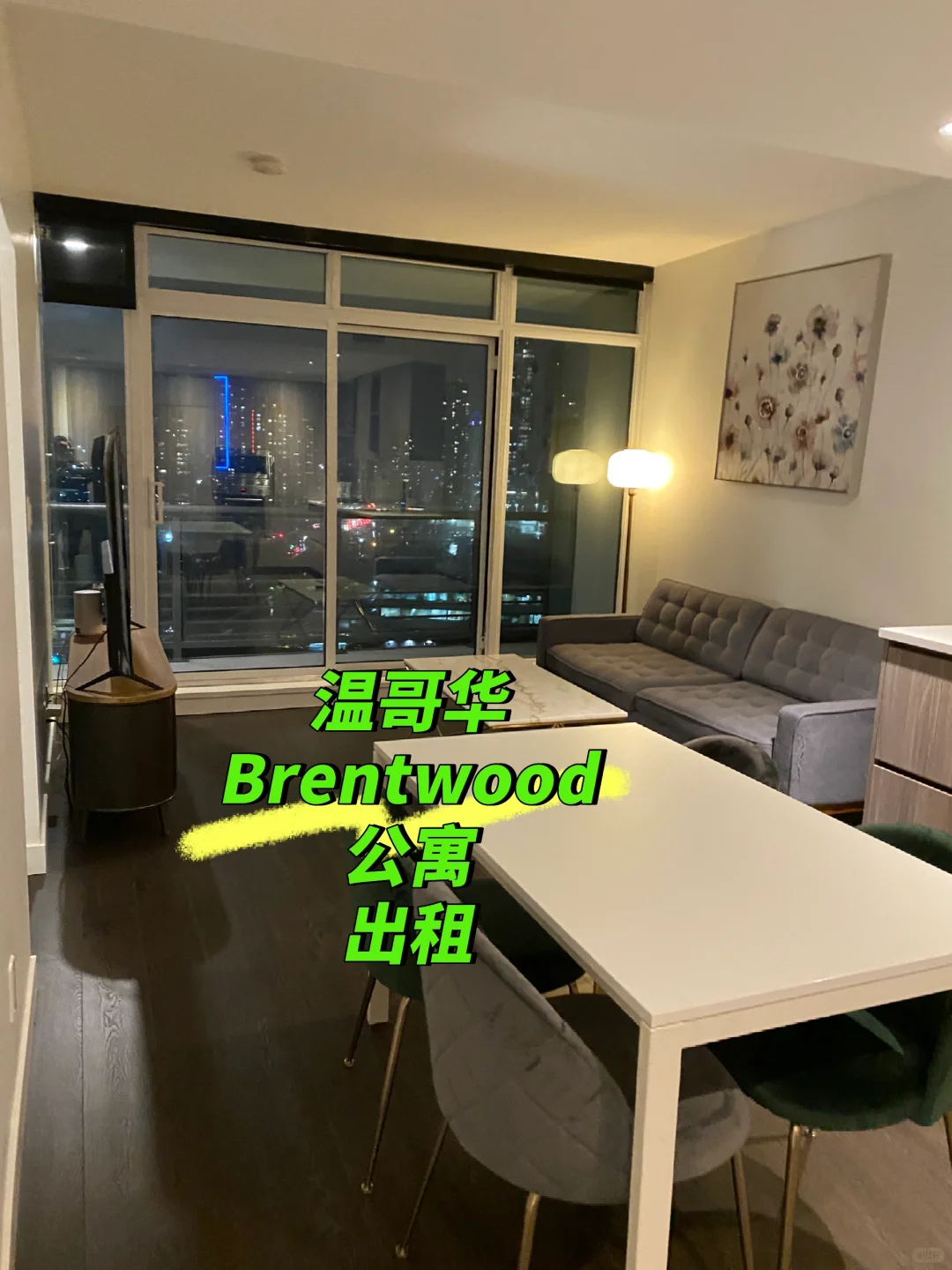 温哥华本拿比北Brentwood一房公寓