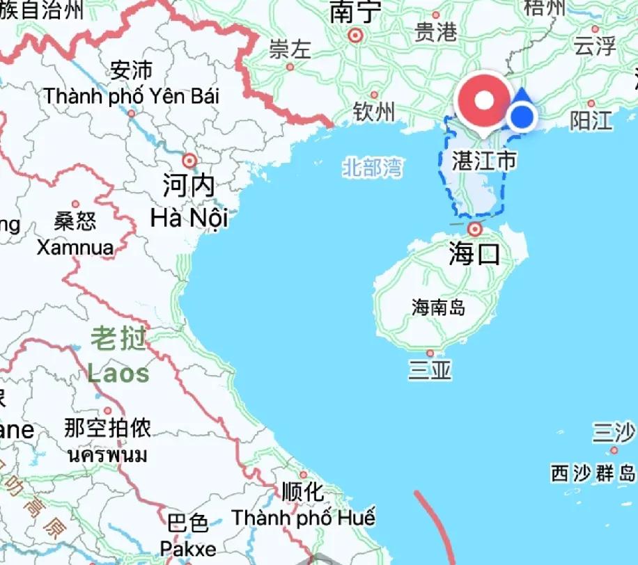 出差到湛江，直接被这城市的“先天条件”惊到了
市区沿着海铺得平平整整，一脚油门就
