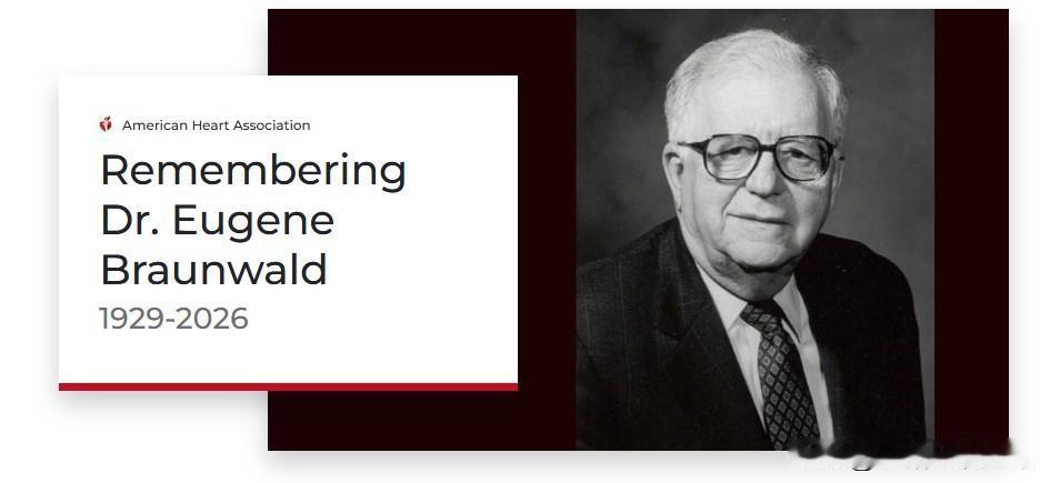 4月23日，美国心脏协会（AHA）发布讣告，心脏病学先驱Eugene Braun