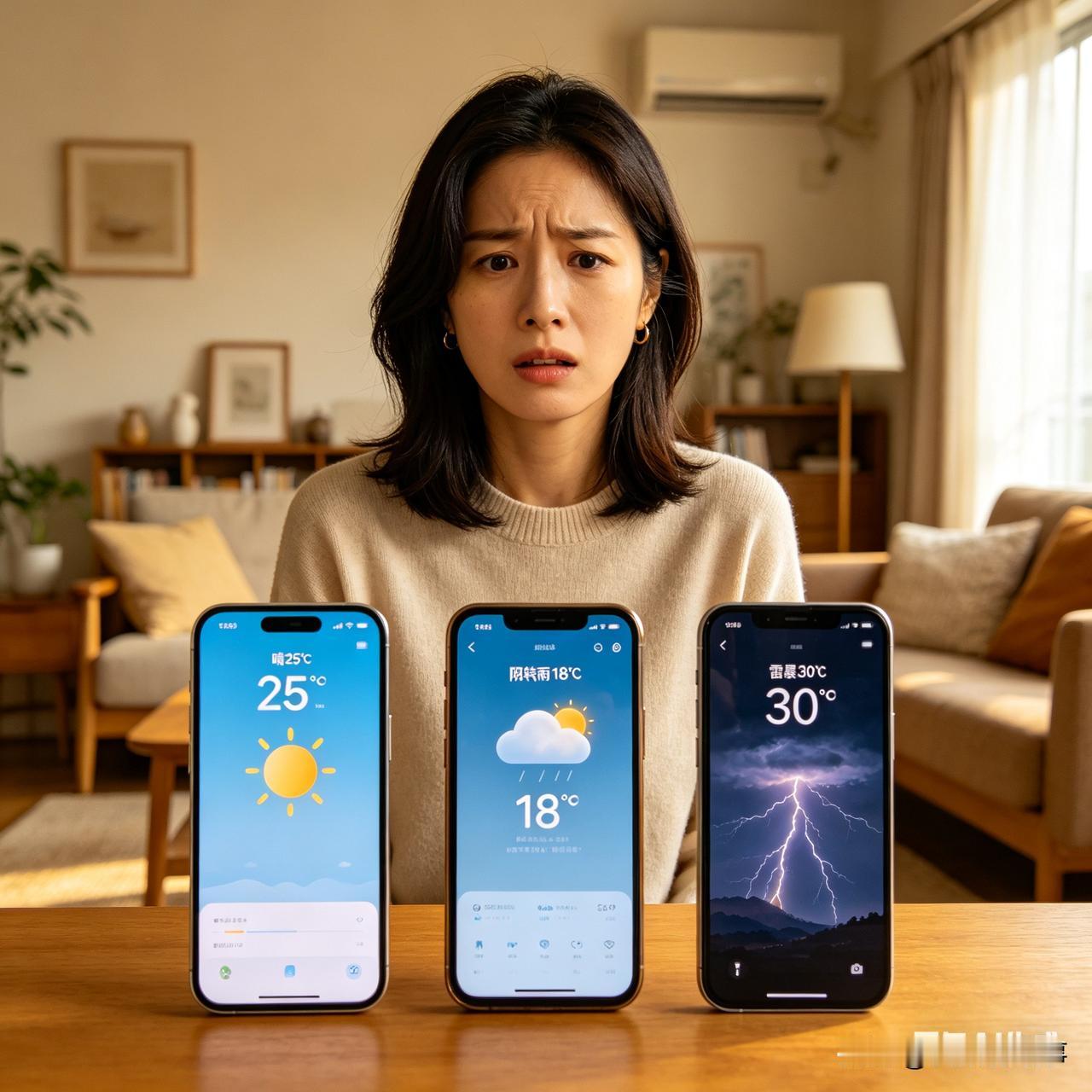 沈阳人崩溃！三台手机三个天气预报，中央气象台：这锅我不背！[捂脸]
 
谁懂啊家