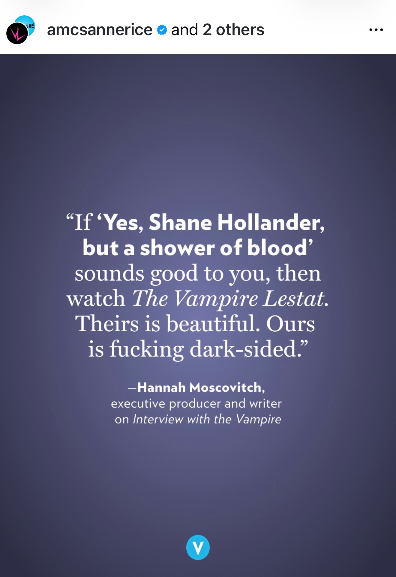 “Yes Shane Hollander but a shower of blo