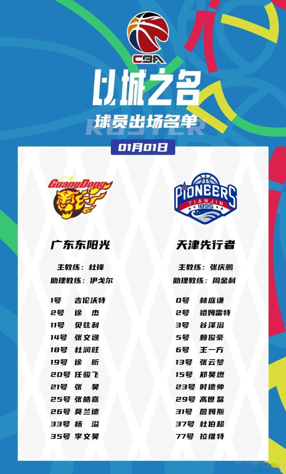 广东队大名单出炉⬇️ 二飞回归！黄荣奇、王少杰缺阵，杨溢和李文昊进入轮换，小外援