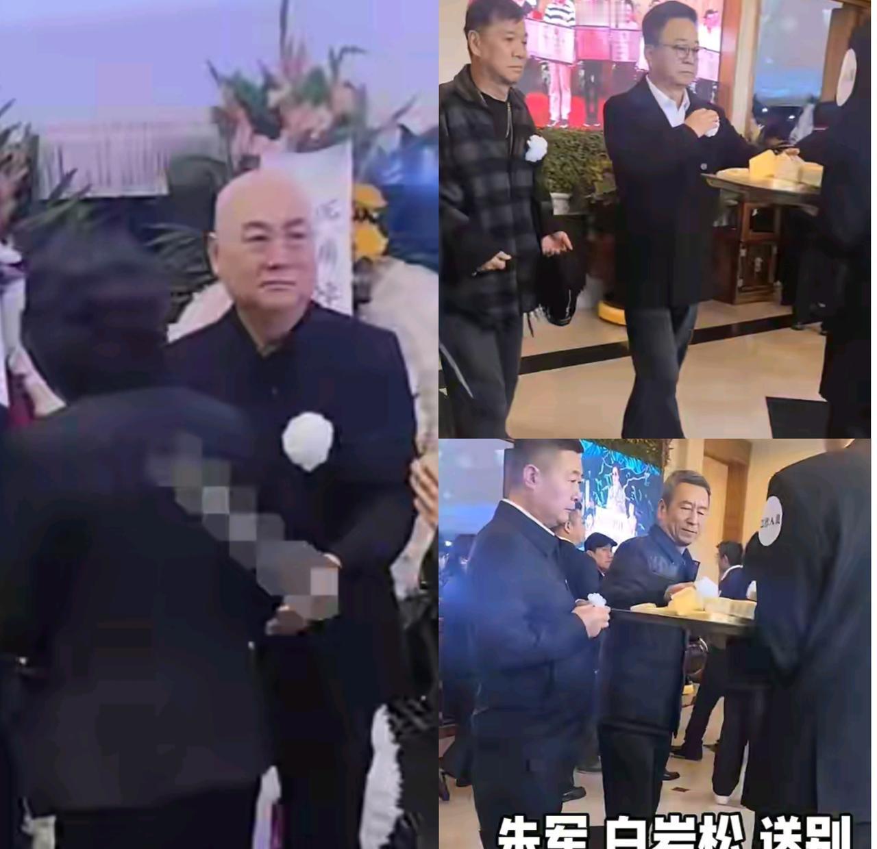迟重瑞就站在妻子陈丽华的告别厅里，可记者们却追着六小龄童问：“唐僧怎么没来？