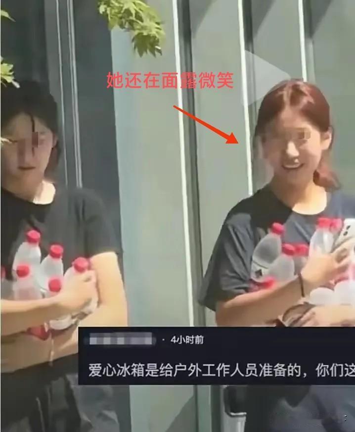 有时候，做好事要首先“防小人不防君子”。
这两名安徽的小女孩，一人拿了七八瓶爱心