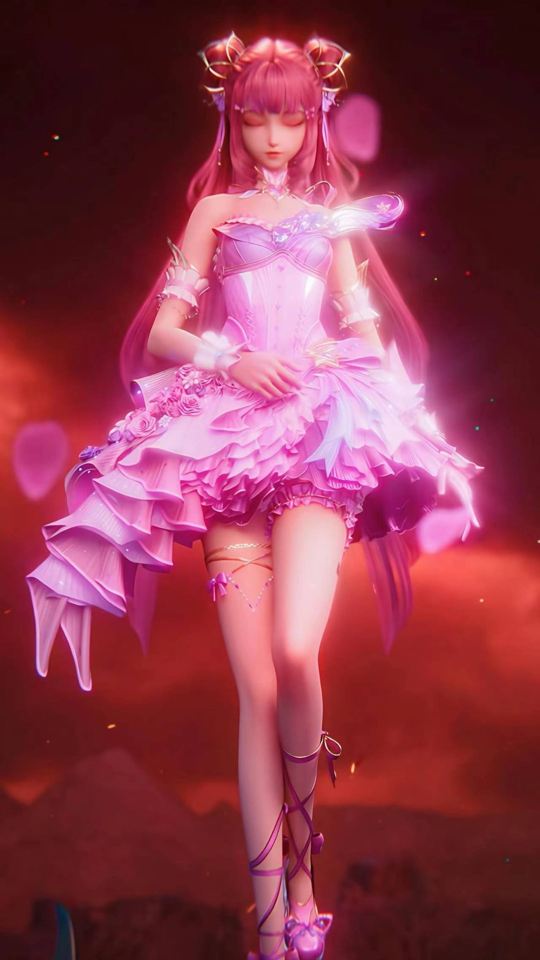 如烟神女樱如你，月白君陌两相颜 