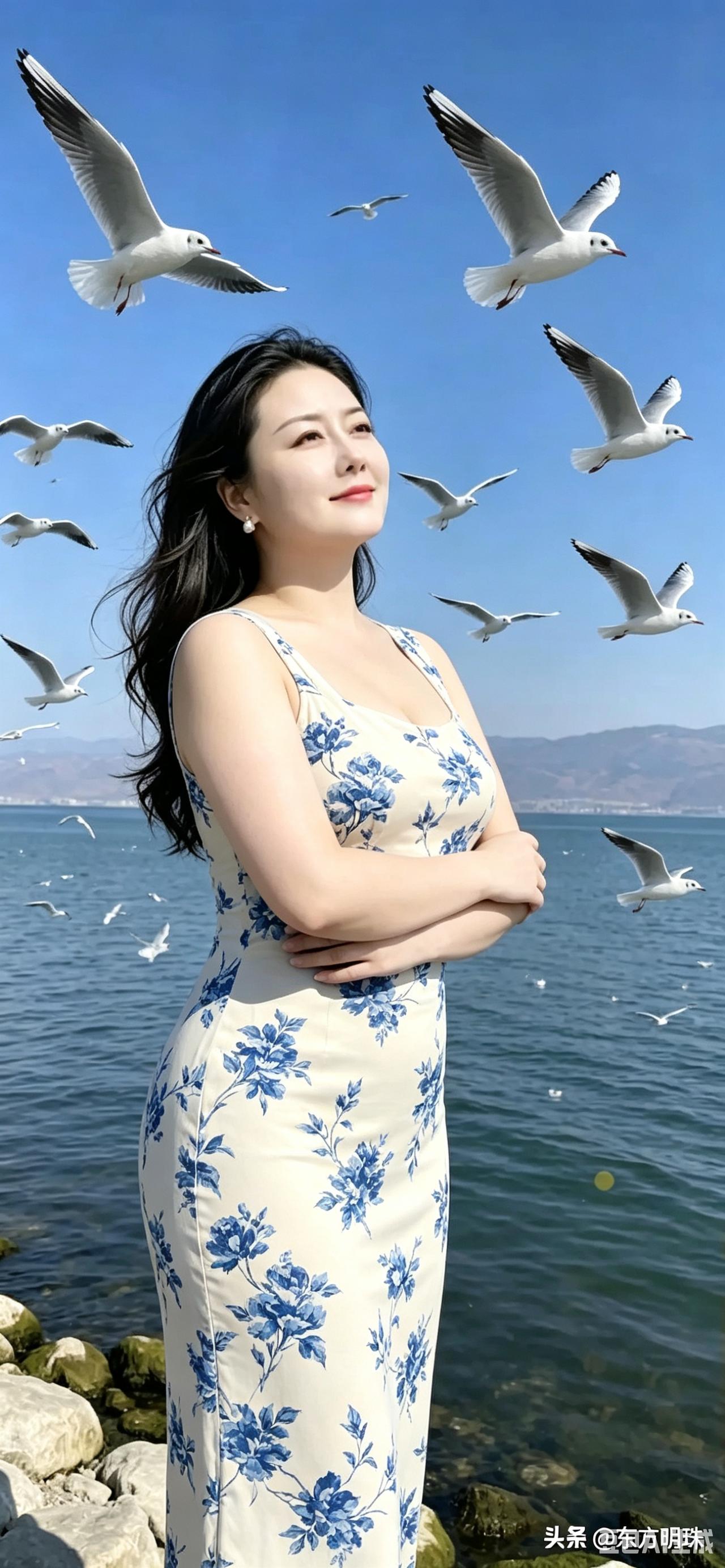 碧水蓝天群鸥齐飞，湖畔藏着治愈人心的浪漫光景

我专程来到湖边静待鸥鸟，澄澈湖水