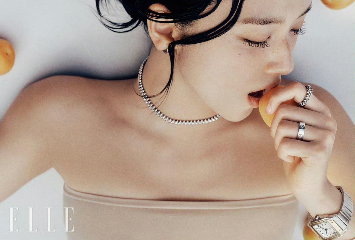 金智秀ELLE Korea x Cartier 七月刊封面大片卡地亚女神Jiso
