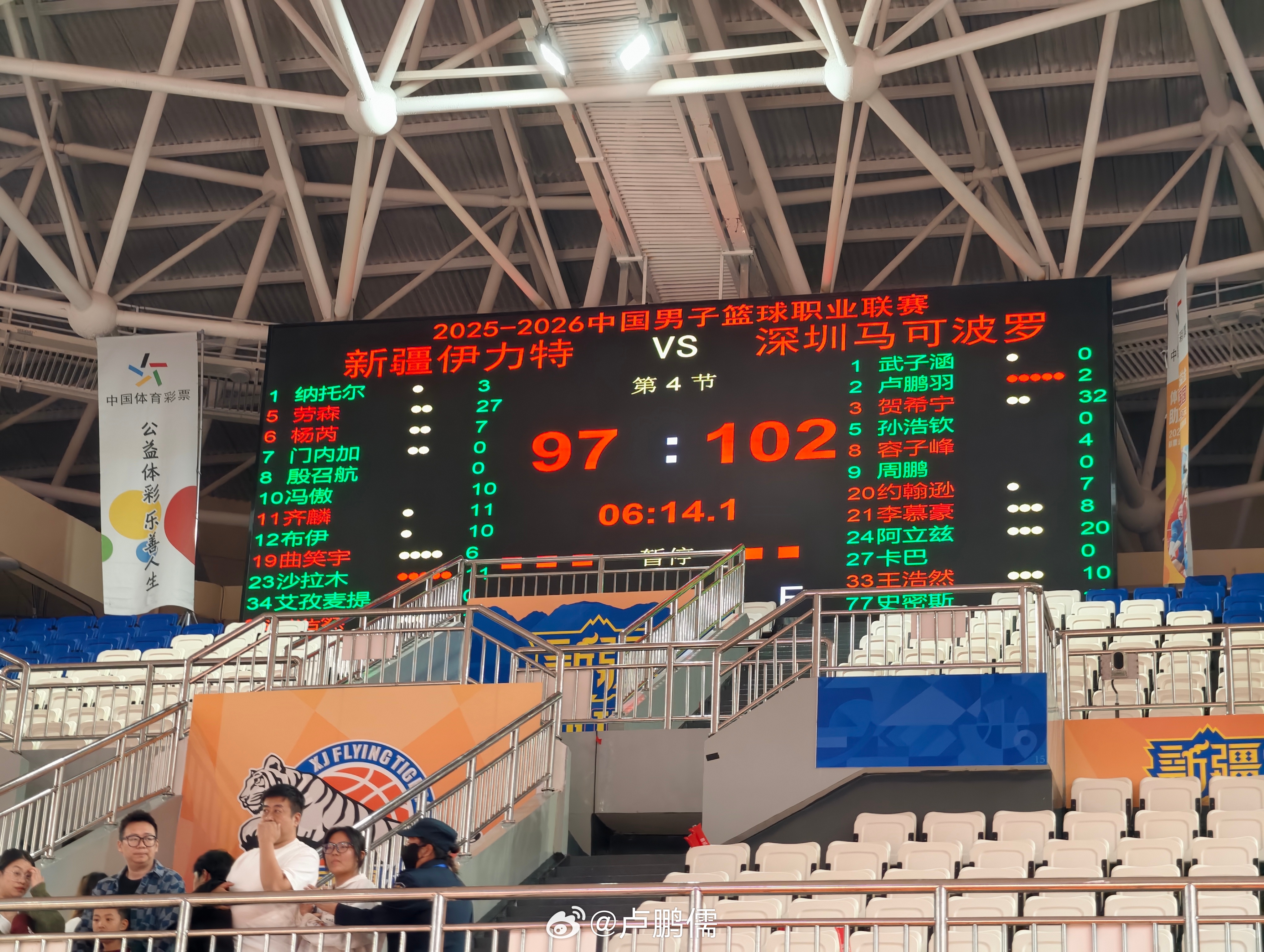 过程足够精彩，结果有些可惜。cba新疆男篮小卢篮球世界 乌鲁木齐·五一新区文体中