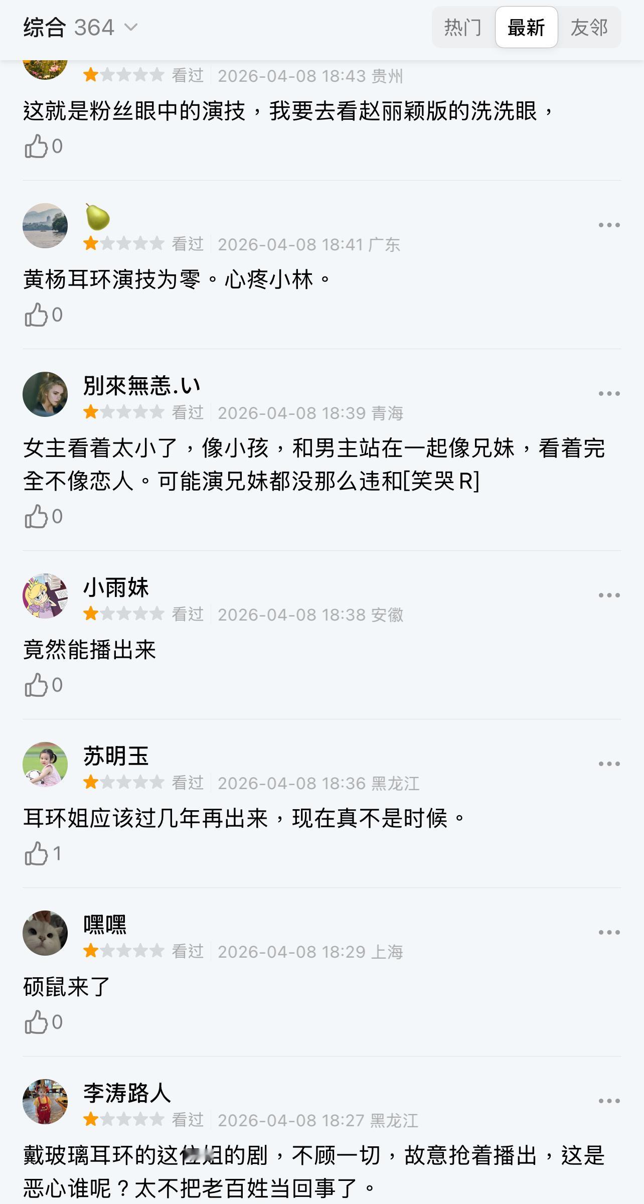 《冰湖重生》开播，最新评论几乎都是一星的，对黄杨钿甜李昀锐不满意吗？李昀锐的招商