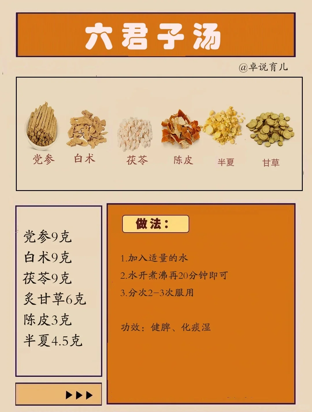 补脾又祛湿的六君子汤