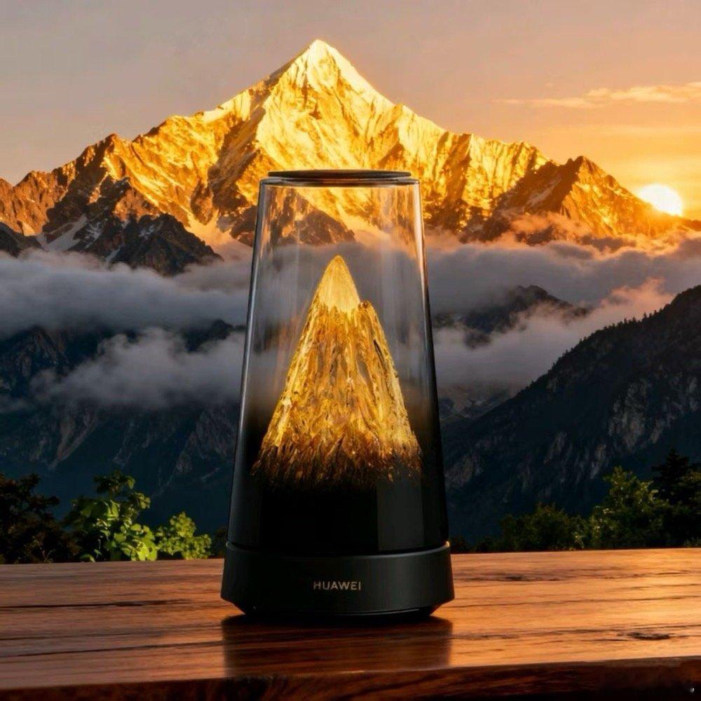 余承东揭秘日照金山新品 之前猜了半天，原来是华为路由！“日照金山”光影灵动，既是