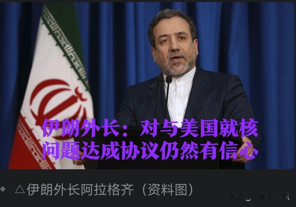 伊朗外长：对与美国就核问题达成协议仍然有信心

   据外媒报道伊朗外交部长阿巴