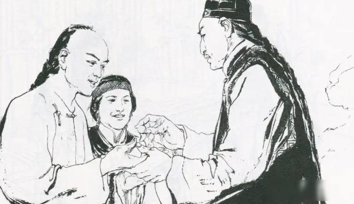 1746年郑板桥去潍县上任时，20名衙役抬着轿子故意刁难他，他觉得不能硬杠，看到