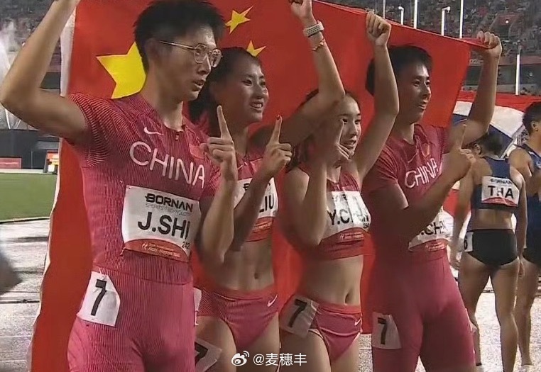 强强强强强！中国4x100米混接金牌V观亚运2026亚运会 ​​​