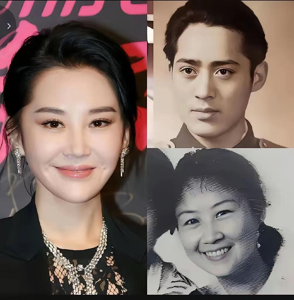 许晴全家都是高颜值，到底更随爸爸还是妈妈？
 
爸爸骨相立体，妈妈笑起来的酒窝和