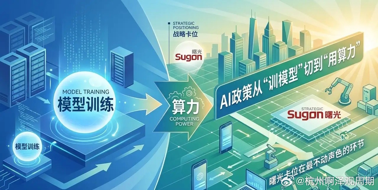 AI政策从“训模型”切到“用算力”，曙光卡位在最不动声色的环节 中科曙光7月连续