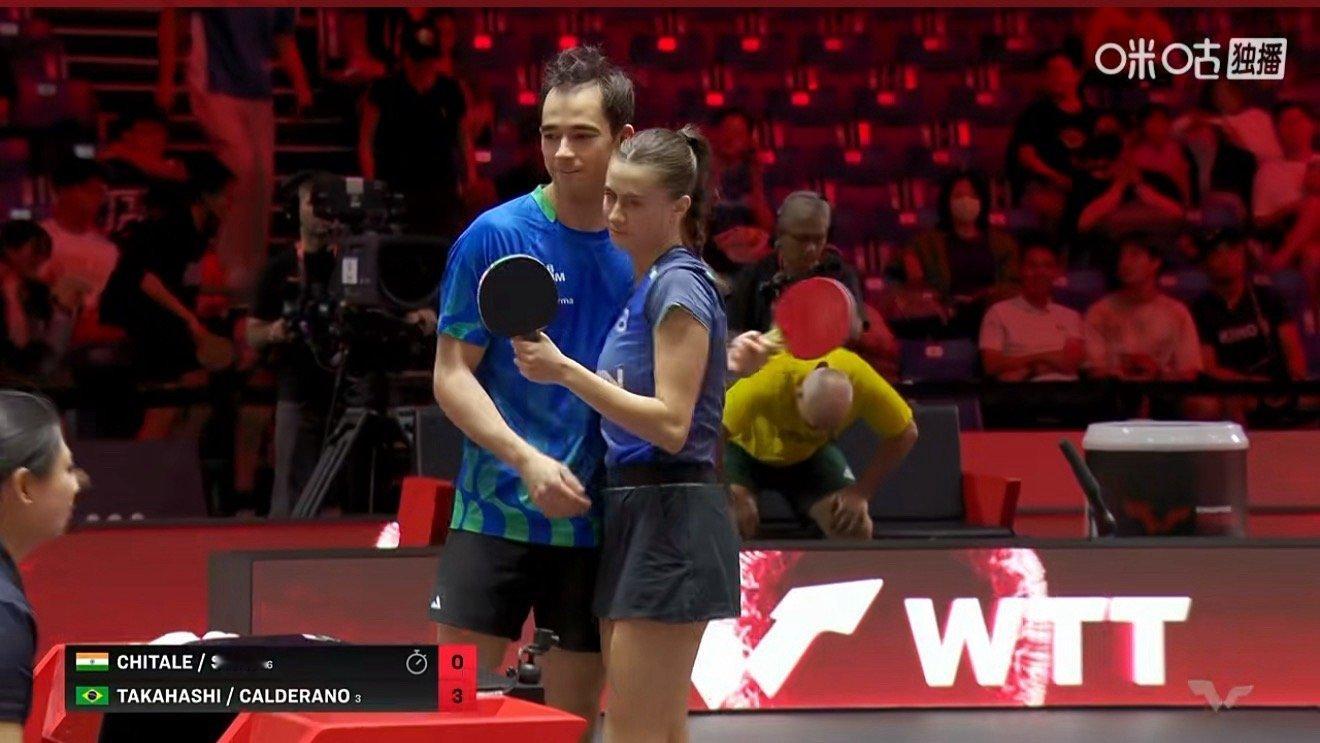 2026新加坡大满贯混合双打8-4雨果/高桥布鲁娜3-0玛努什/奇塔勒（11-6