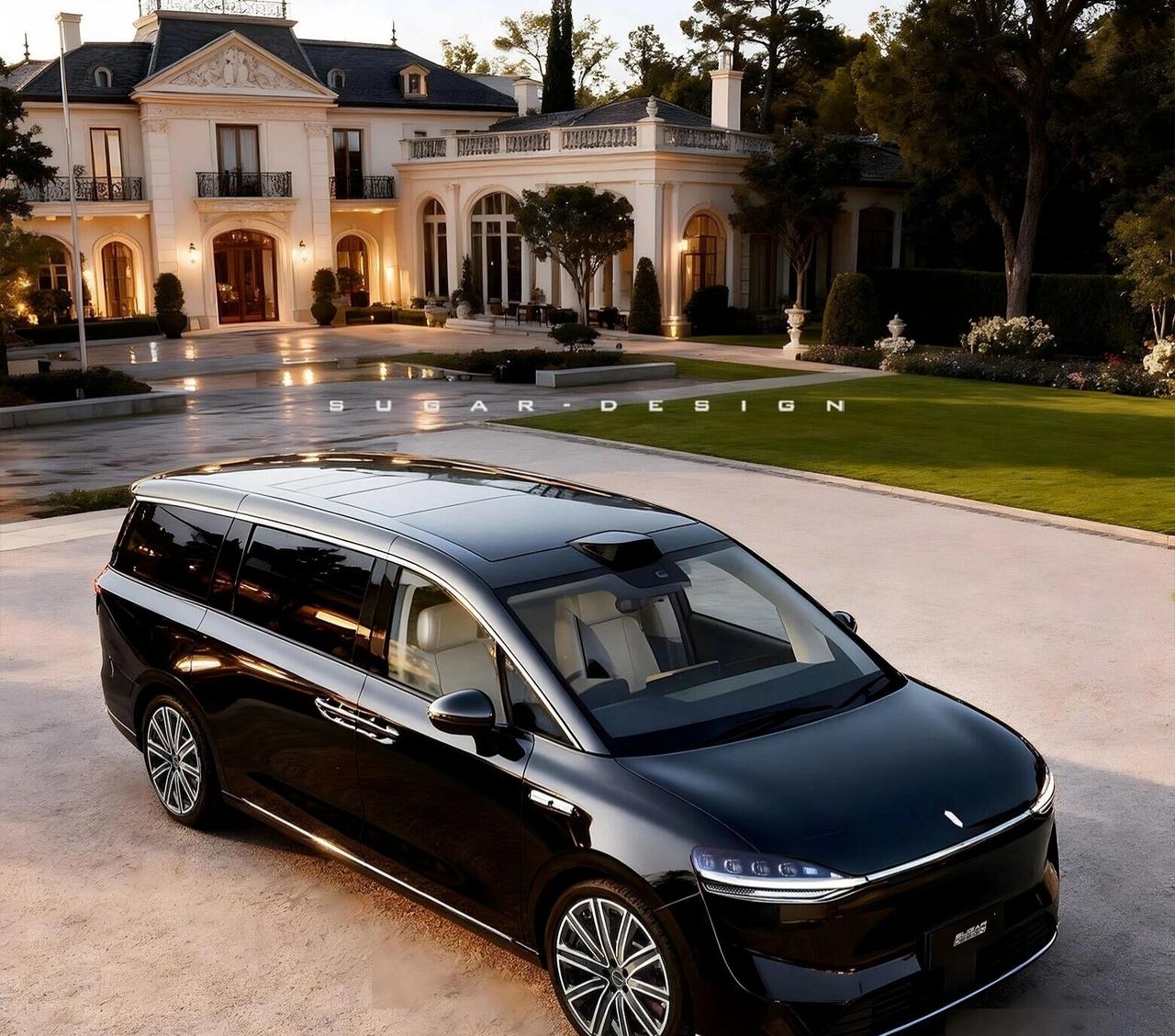 炸场！智界 V9 实车曝光，华为全栈技术加持的 50 万级旗舰 MPV 来了家人