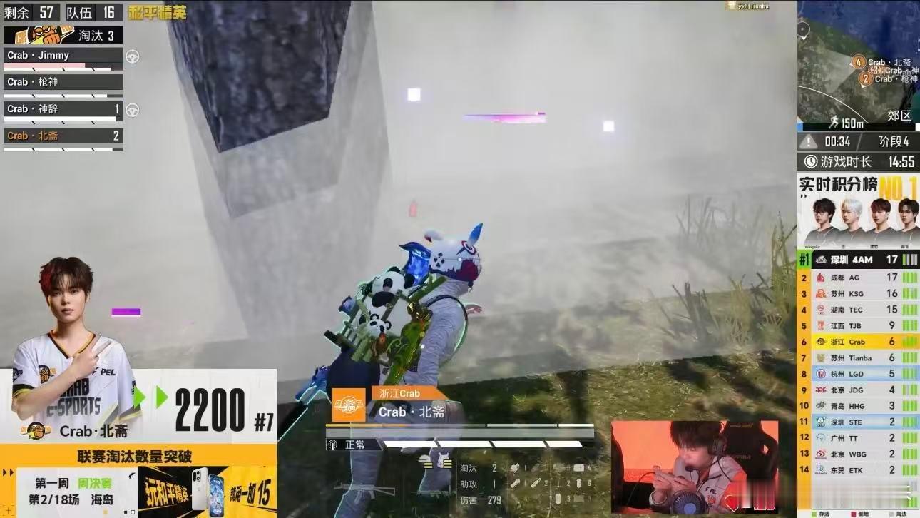 北斋联赛淘汰突破2200PEL春季赛首周周决赛千次淘汰，百炼成钢。Crab·北斋