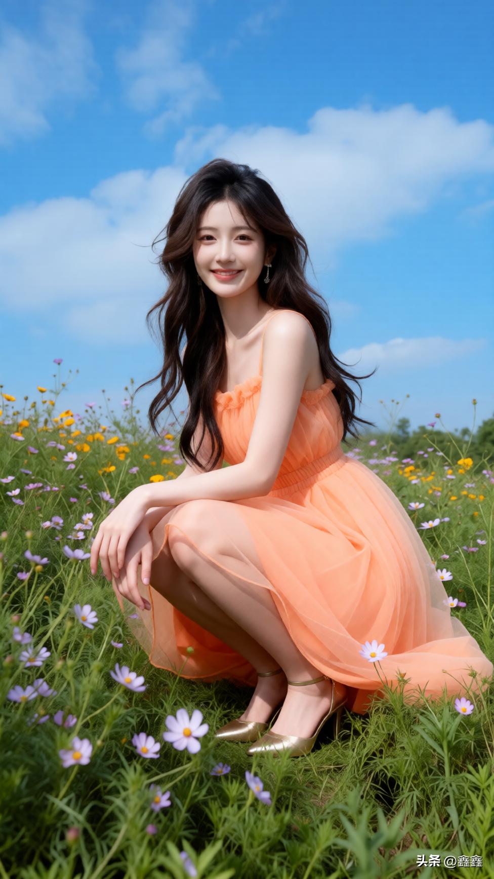 花间美人笑，春光满眼来。