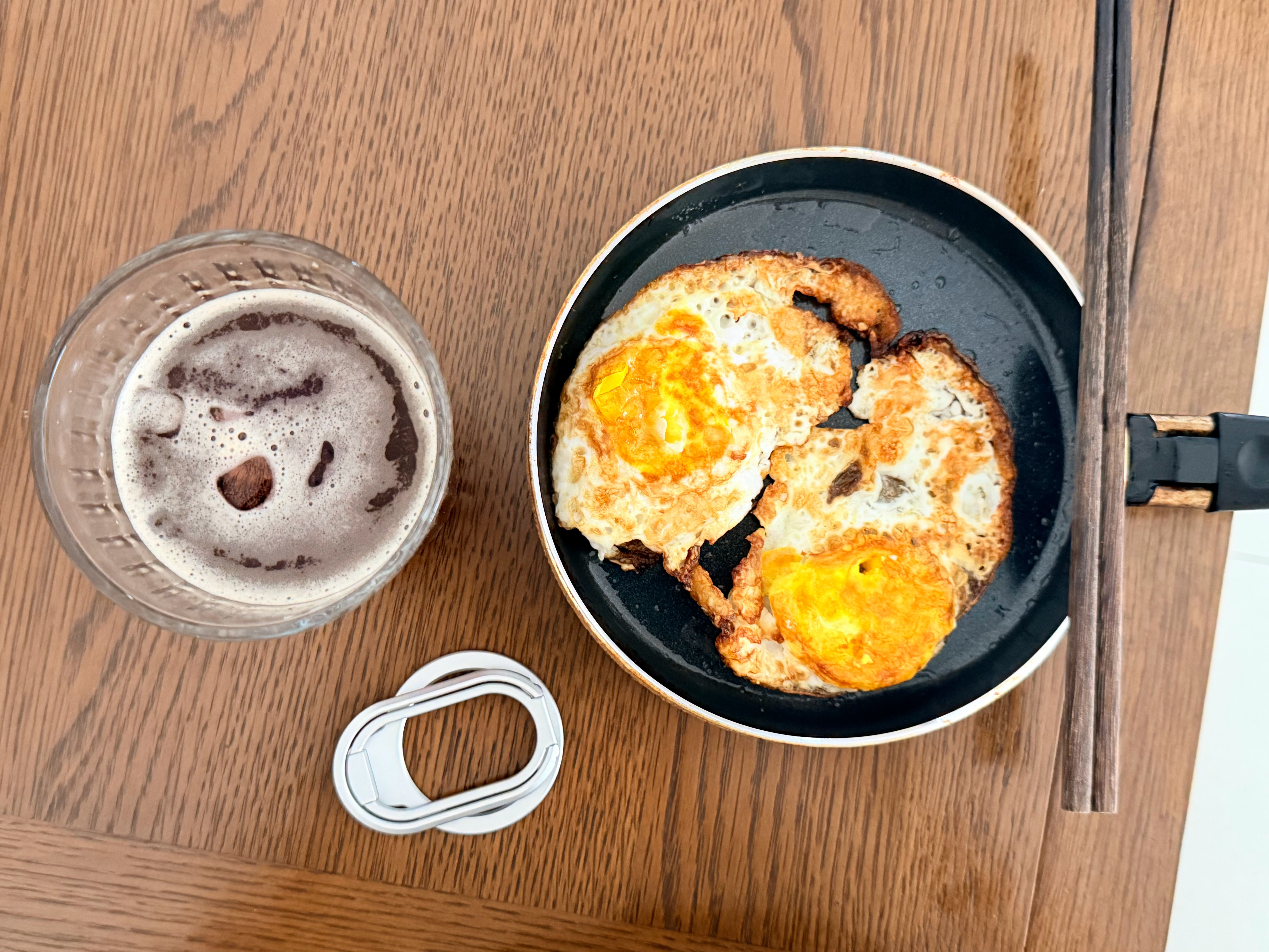 今天的🍳+☕️有点晚[haha] ​​​