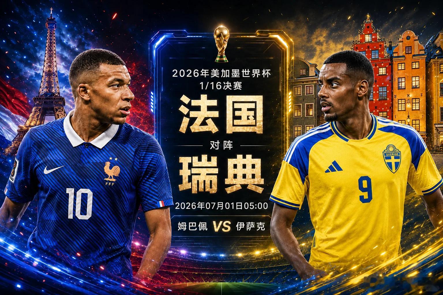 姆总监再冲新纪录，今晚要狂轰几球？⚽️世界杯05:00⚽️场次：法国vs瑞典开球