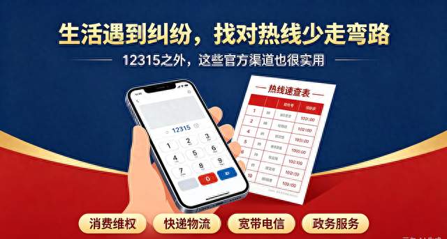 别只打12315！这8个“直通上级”投诉电话，解决问题更快、力度强